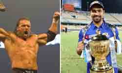 Triple H Sends Customised WWE Championship Belt to Mumbai Indians For Winning IPL 2017 Triple H Sends Customised WWE Championship Belt to Mumbai Indians For Winning IPL 2017