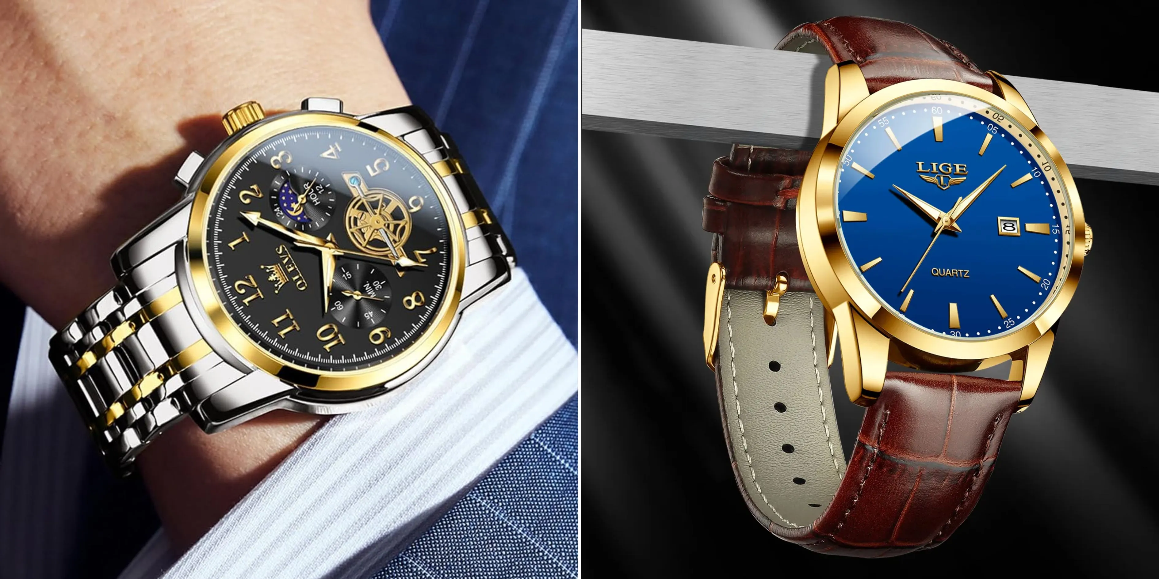 पुरुषों के दिवाली लुक के लिए Mechanical Watch 