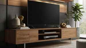 स्टोरेज के साथ आने वाले डिजाइन टीवी यूनिट