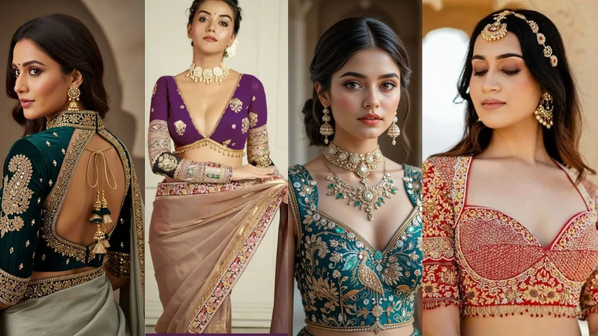 नई दुल्हनों के लिए ट्रेंडी ब्लाउज़ डिज़ाइन