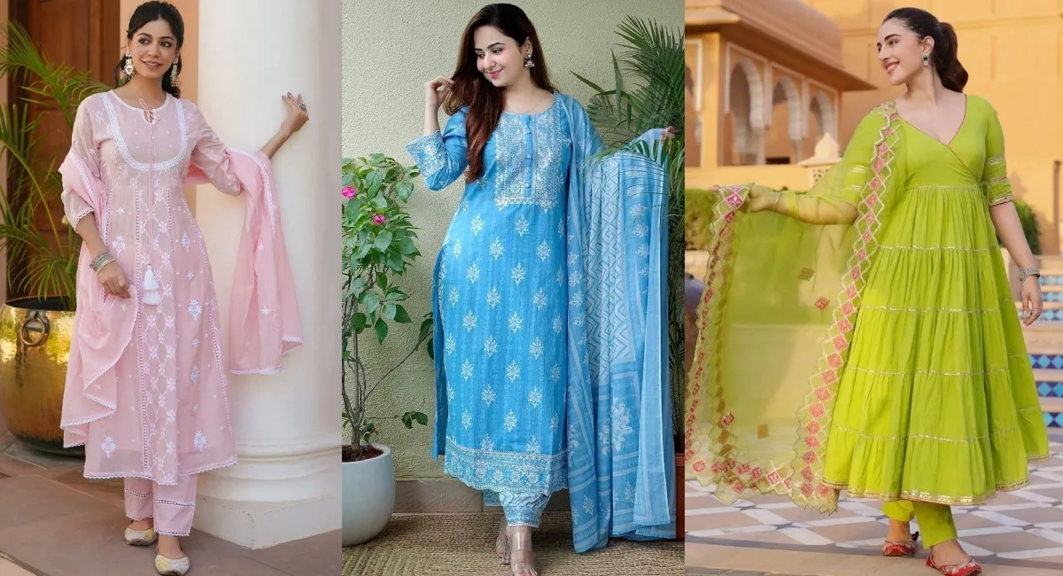 महिलाओं के लिए कॉटन कुर्ता सेट