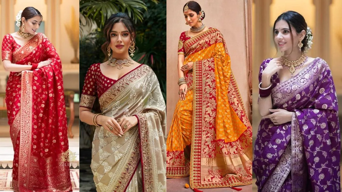 शादी के लिए सर्वश्रेष्ठ डिजाइनर बनारसी साड़ी