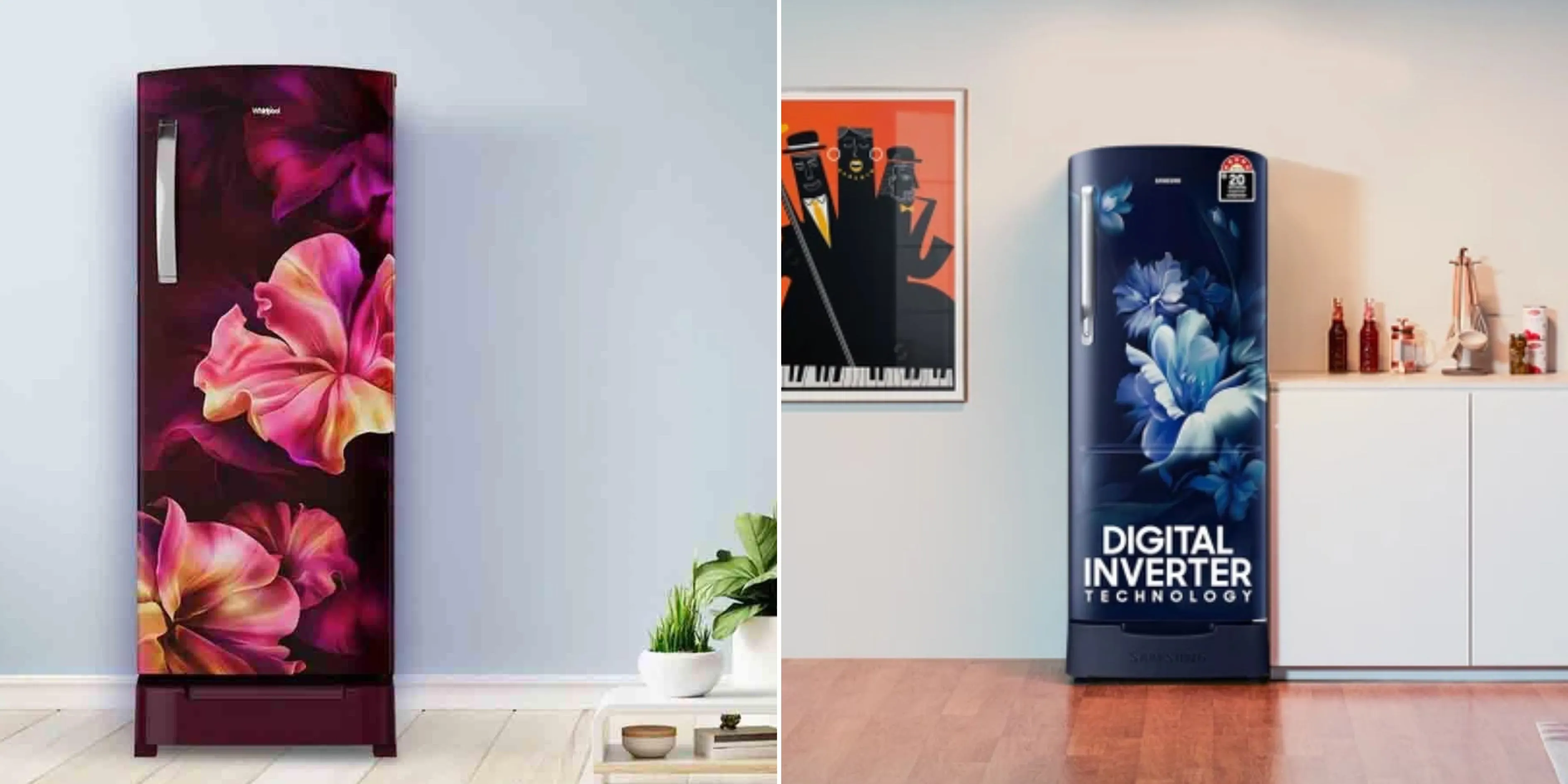 सैमसंग और व्हर्लपूल के सिंगल डोर फ्रिज