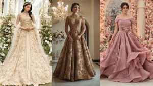 महिलाओं के लिए डिज़ाइनर शादी का गाउन