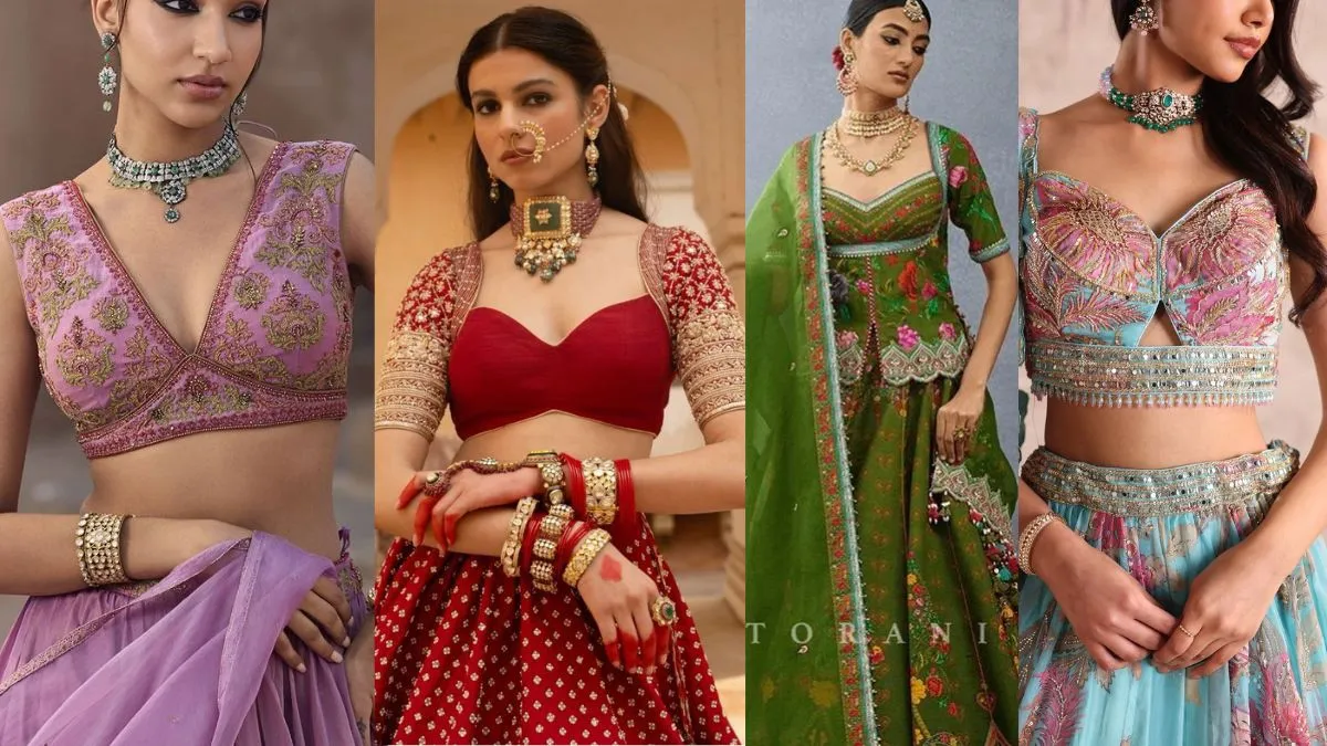 ट्रेंडी लहंगा ब्लाउज़ डिज़ाइन