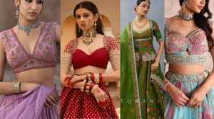 ट्रेंडी लहंगा ब्लाउज़ डिज़ाइन