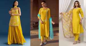 हल्दी फंक्शन के लिए Libas Kurta Sets