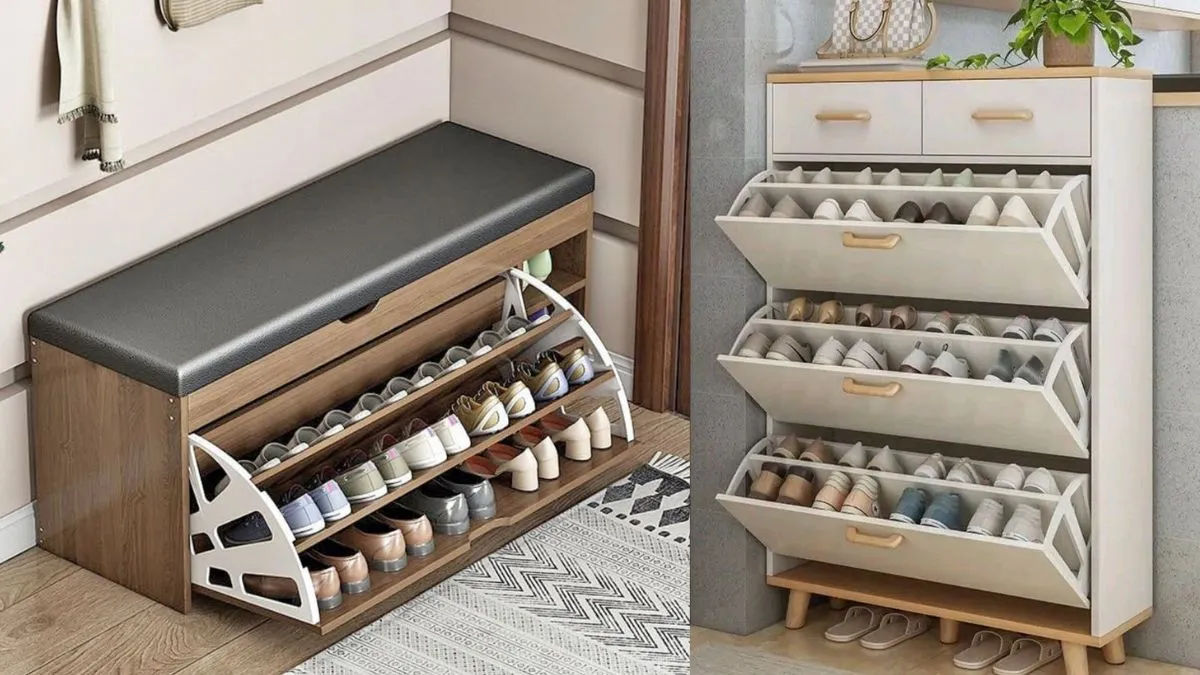 स्मार्ट फोल्डेबल शू रैक