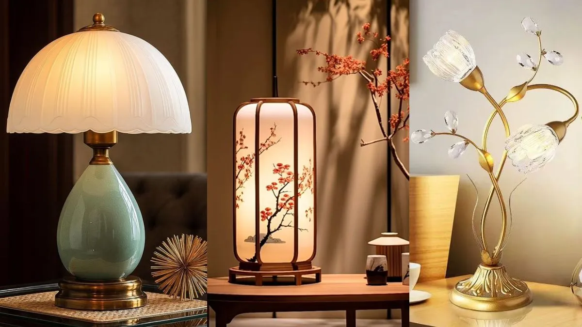 लिविंग रूम के लिए मॉडर्न टेबल लैंप