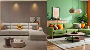 स्टाइलिश L शेप सोफा सेट