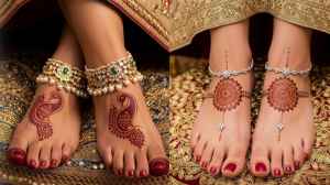 ट्रेंडी दुल्हन पायल डिज़ाइन