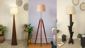 लिविंग रुम के लिए जूट लैंप