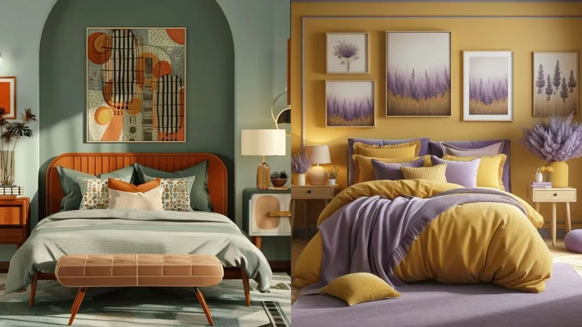 बेडरूम के लिए ट्रेंडी वॉल पेंटिंग