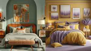 बेडरूम के लिए ट्रेंडी वॉल पेंटिंग