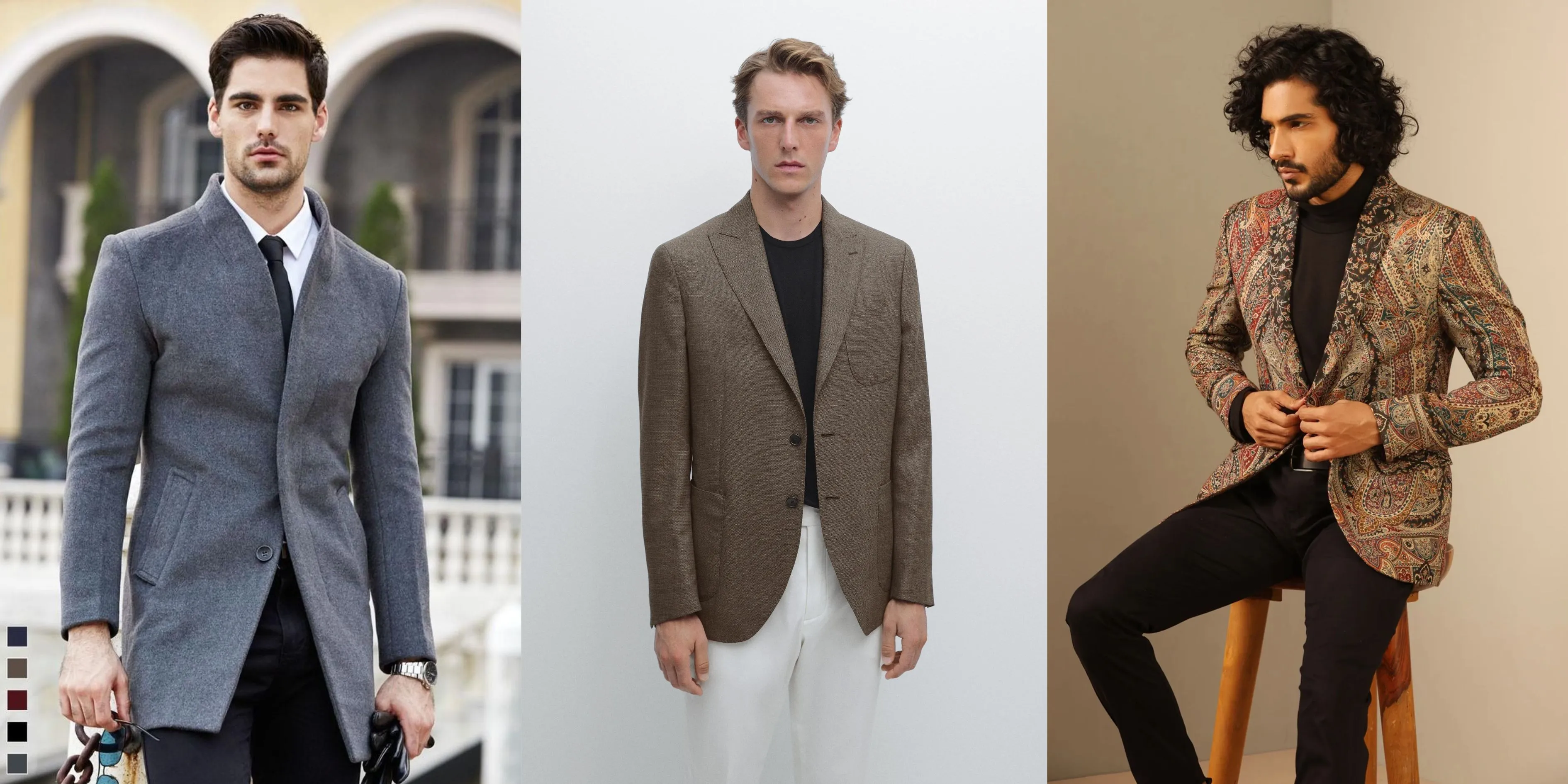 पुरुषों के लिए वूलन ब्लेजर