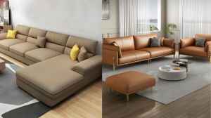 चमड़े के सोफे और कपड़े के सोफे की तुलना करें