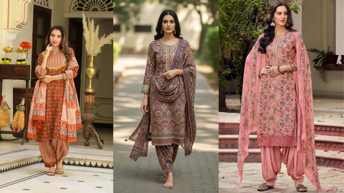 महिलाओं के लिए Afghani Salwar Suit का कलेक्शन