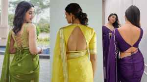 Backless Blouse Design