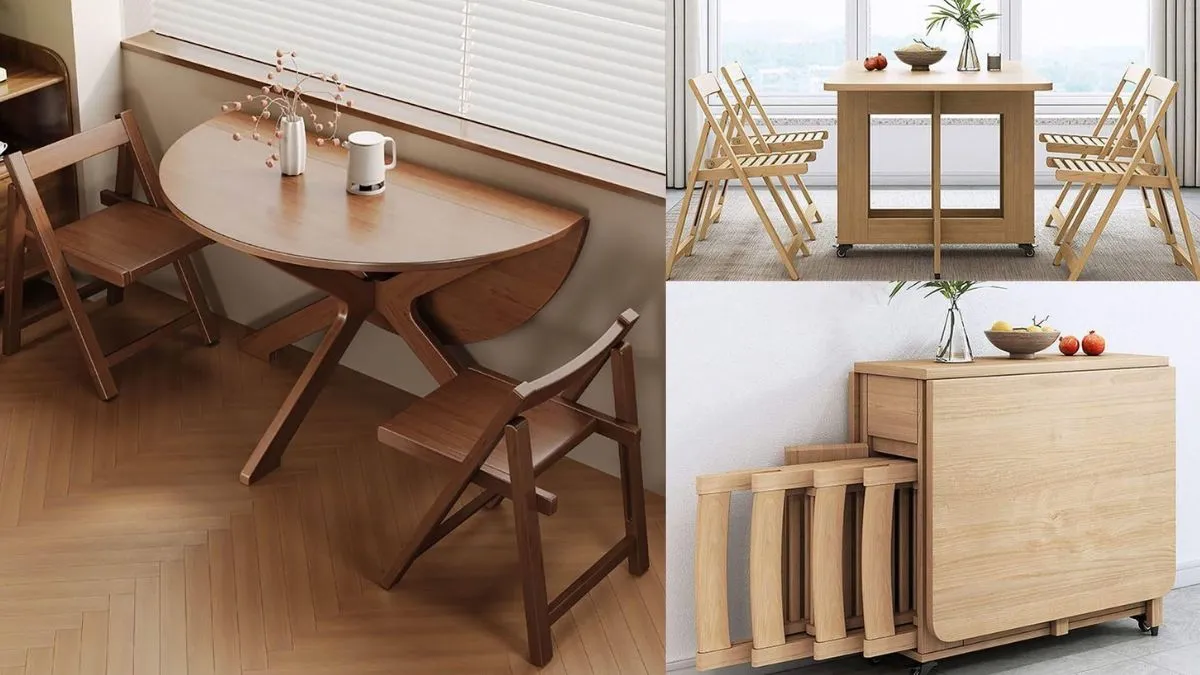 बढ़िया फोल्डिंग डाइनिंग टेबल