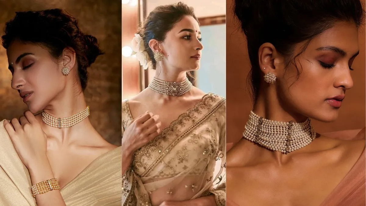 डिजाइनर Choker Necklace Set