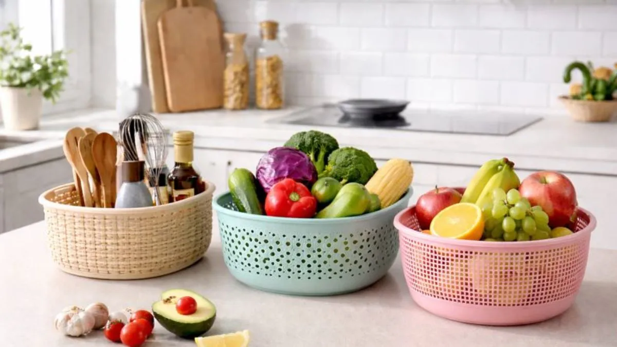 किचन के लिए प्लास्टिक बास्केट