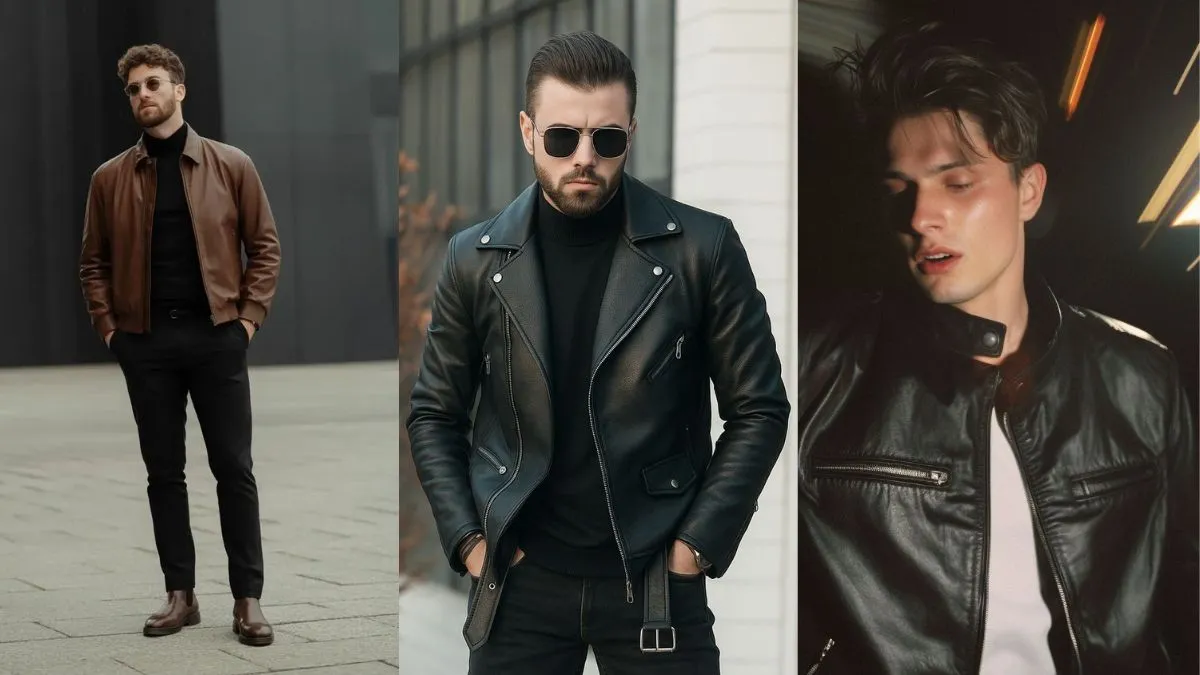 पुरुषों के लिए जेन्युइन लेदर जैकेट