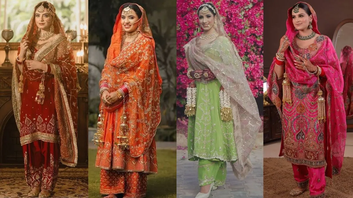 पंजाबी वेडिंग लुक के लिए खूबसूरत ब्राइडल सूट