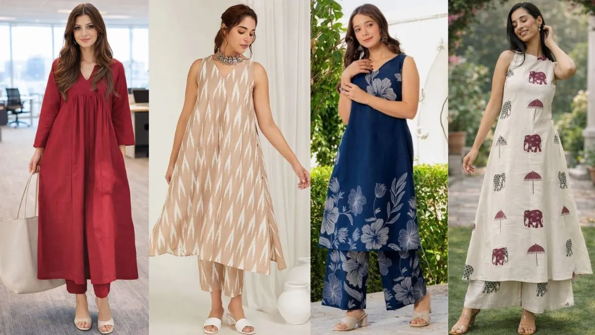 गर्मियों के लिए स्टाइलिश प्लाज़ो सेट