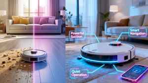 WiFi कनेक्टिविटी वाले रोबोट वैक्यूम क्लीनर