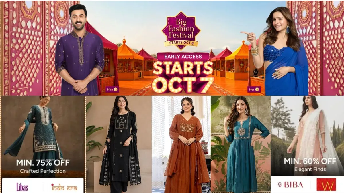 Myntra बिग फैशन फेस्टिवल Sale 2026 में एथिनक ब्रांड पर मिलेगी छूट
