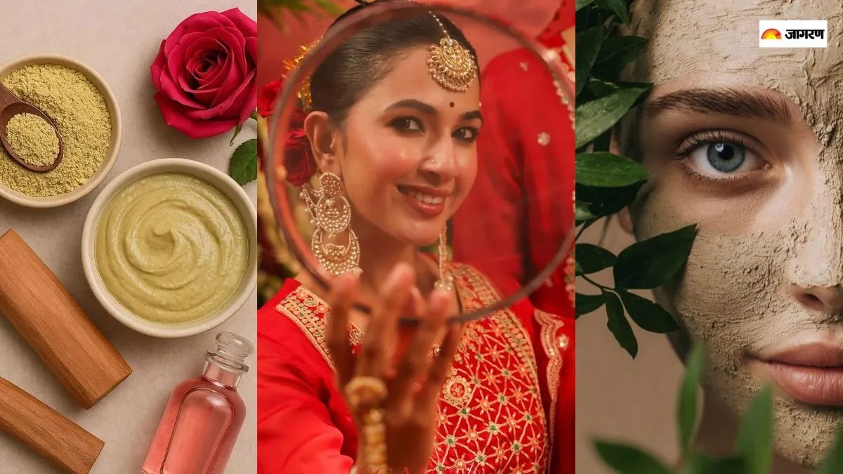 करवा चौथ के लिए मुल्तानी मिट्टी फेस पैक।