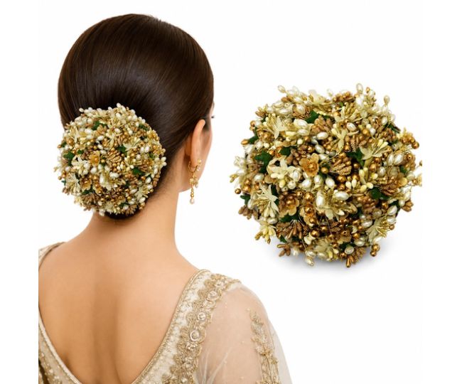 Hair Flare Gilded Floral Hair Juda Bun