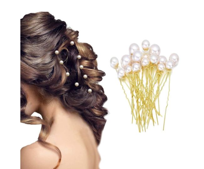 TEMPERIA (12pcs) Pearl U Pins Hair Accessories for Women