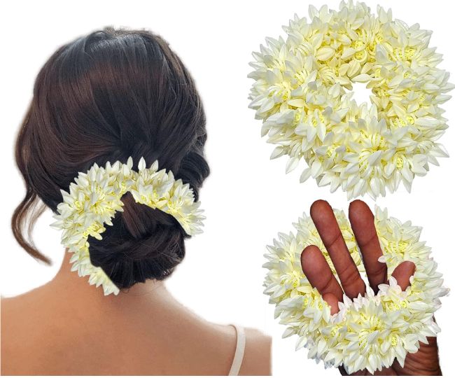 Temperia (2 pcs) Scented Mogra Gajra Hair Accessories for Women