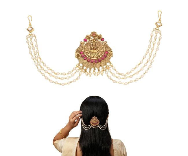 Traditional Brass Choti Hair Accessory