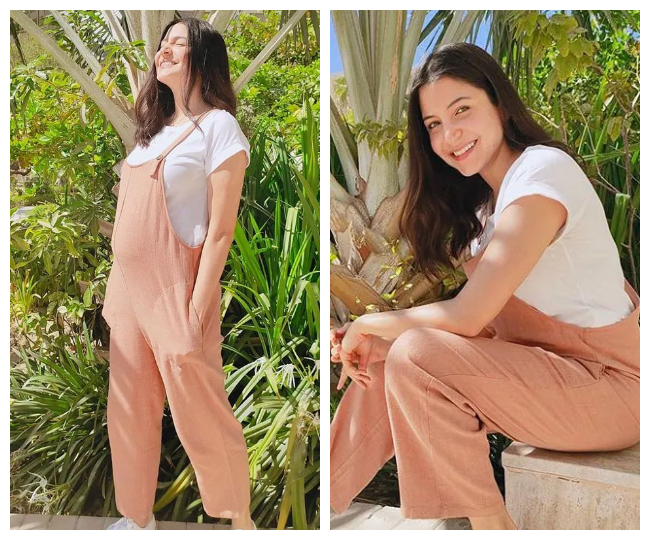 Anushka Sharma Flaunts Her Baby Bump Photos Viral On Social Media