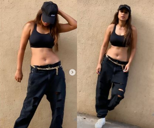 Nia Sharma Look Bold And Hot In Black Ripped jeans Photos Goes Viral On Social Media