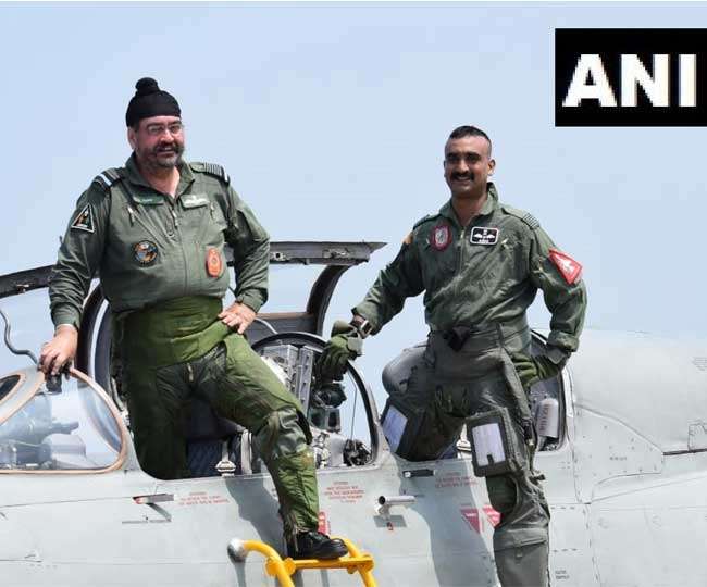 Wing Commander Abhinandan Varthaman flies MiG-21 sortie with Indian Air Force chief BS Dhanoa