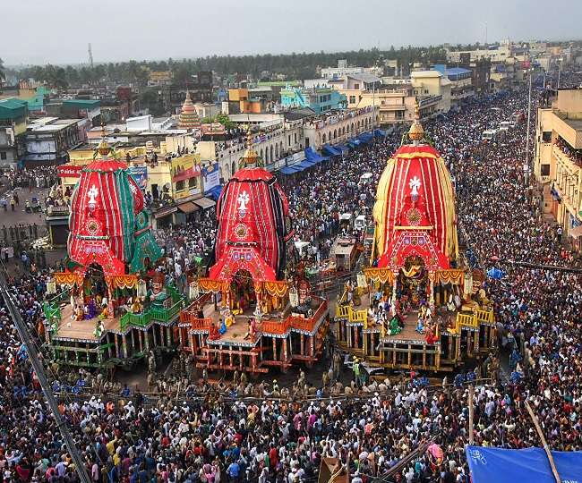 Jagannath Rath Yatra 2019: 16 पहिए वाले 'नंदीघोष' पर सवार भगवान जगन्नाथ की  निकली रथ यात्रा