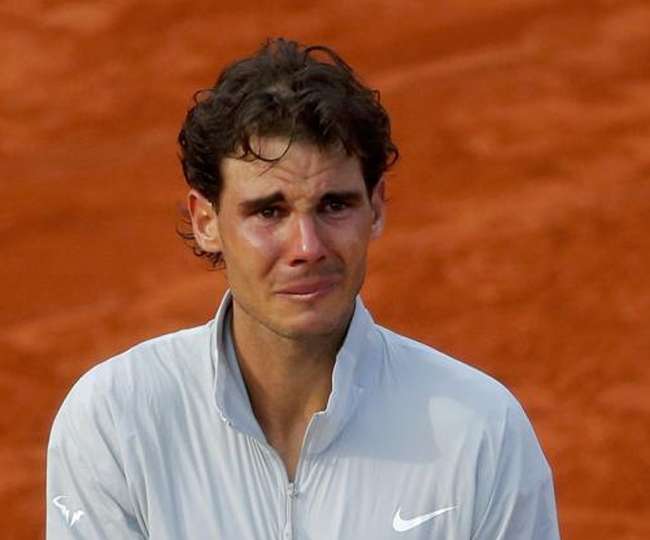 Spain tennis star Rafael Nadal feel crying on Catalonia matter