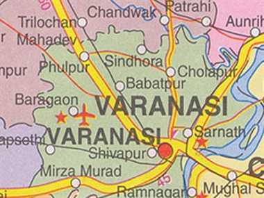 Varanasi Map In Hindi Google Map Will Display Varanasi In Hindi