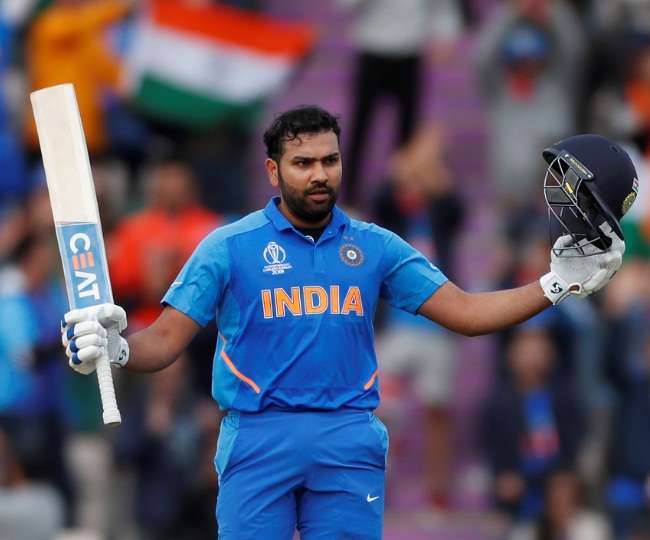 World Cup 2019 Rohit Sharma Surpass Sourav Gangulys records of most odi 100  to smash his 23rd century