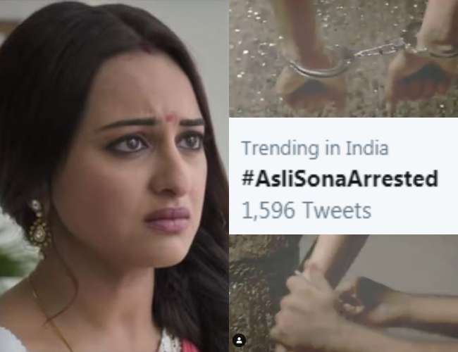 Asli Sona Arrested Trending On Twitter As Sonakshi Sinha Shocking Video
