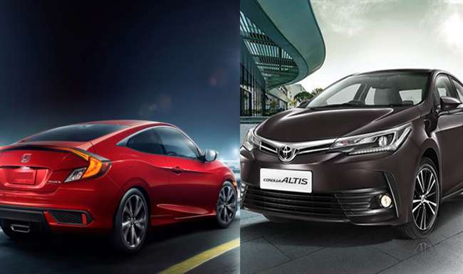 all new toyota corolla altis vs honda civic