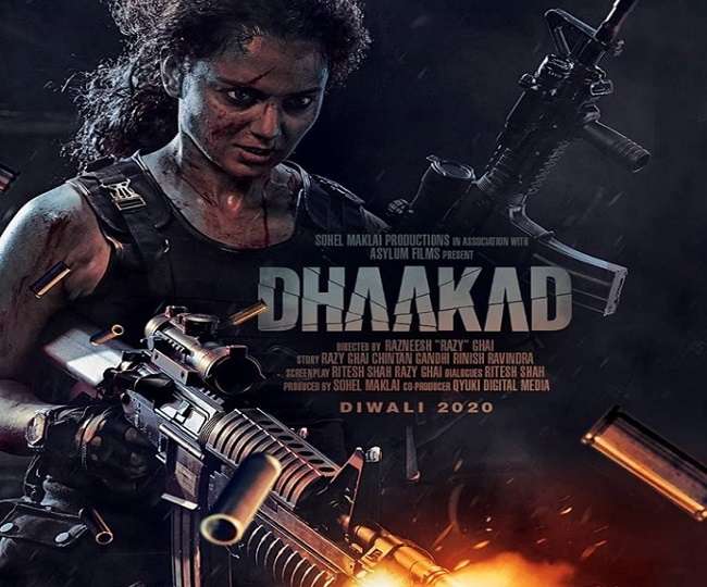 Kangana Ranaut का 'धाकड़' लुक, नए पोस्टर में लग रहीं वॉरियर