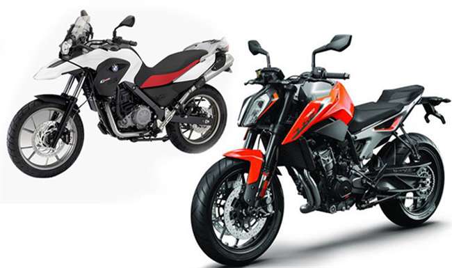 ktm vs bmw bike
