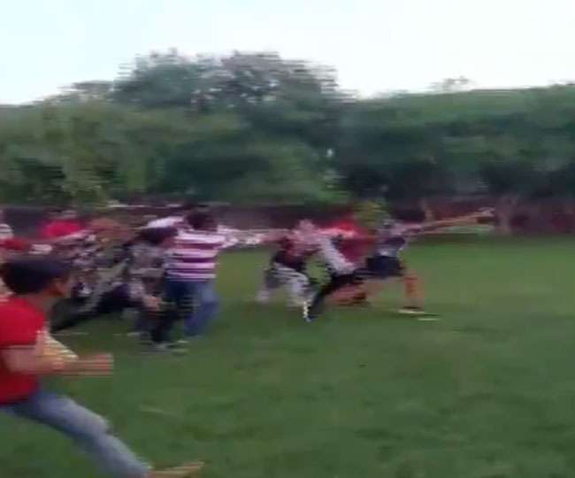 Clash Erupted Between Two Groups During An Ongoing Session At Rashtriya Swayamsevak Sangh Shakha In Bundi At Rajasthan