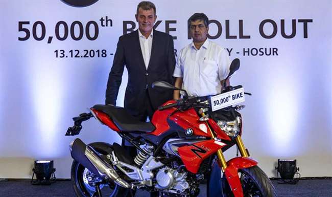TVS नॠà¤à¤¾à¤°à¤¤à¥à¤¯ पà¥à¤²à¤¾à¤à¤ सॠरà¥à¤² à¤à¤à¤ à¤à¥ 50,000वà¥à¤ BMW G 310 सà¥à¤°à¥à¤