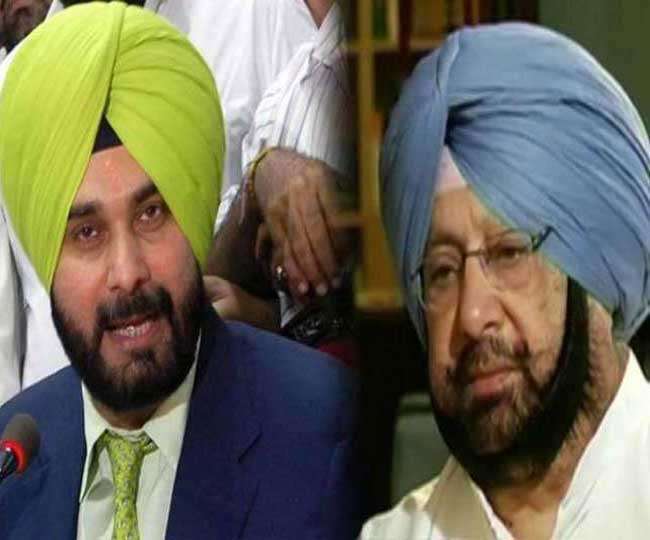 Captain Amarinder singh and Navjot singh sidhu once again face to face on  Pakistan