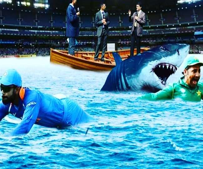 Shoaib Akhtar ने शेयर की मजेदार फोटो, मैदान में भरे पानी में तैरते दिखे  कोहली-सरफराज! - ICC World Cup 2019 Shoaib Akhtar tweets funny photo before  india vs pakistan match